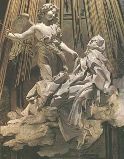 "El xtasis de Santa Teresa" Gianlorenzo Bernini esculpido entre 1646 y 1652